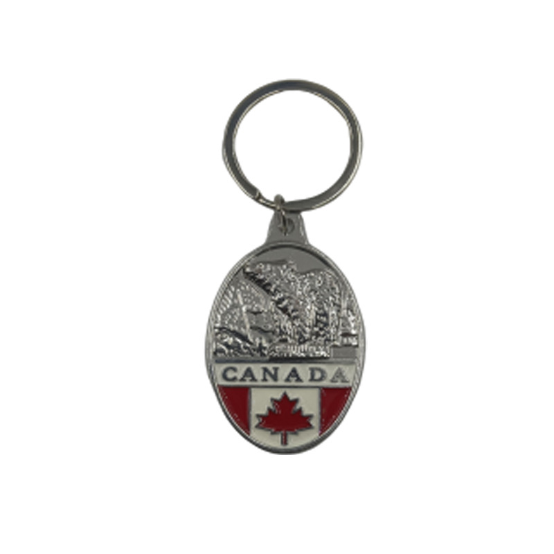 Canada Tourist Souvenir Metal Keychains Polar Bear Keychain Pendant Accessories Can Be Customized