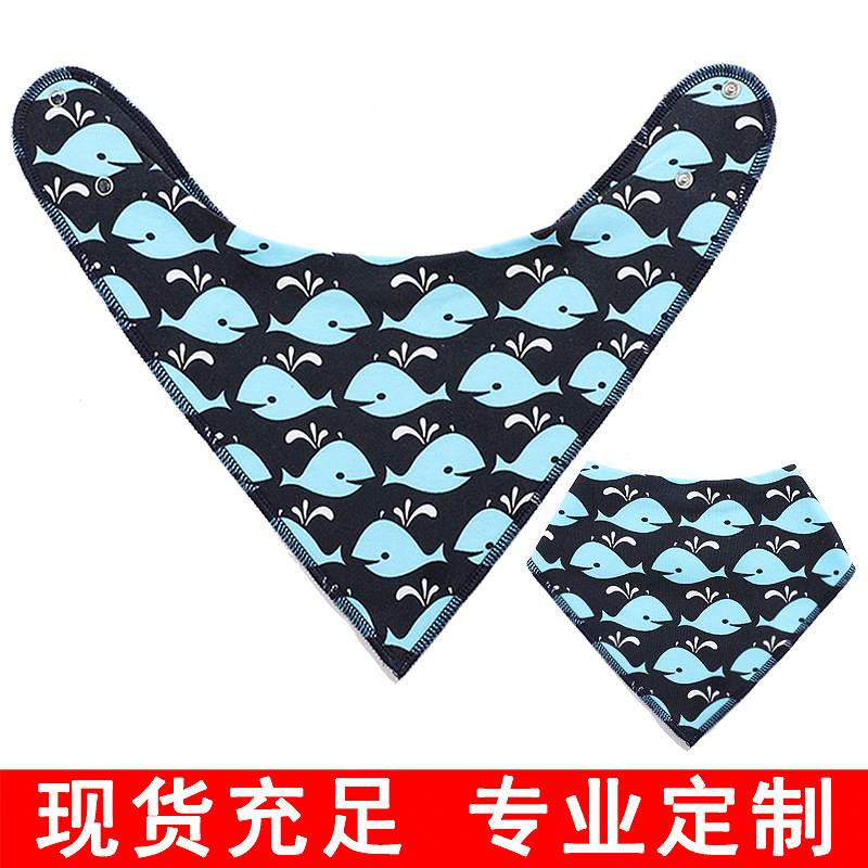 Autumn Winter Baby Supplies Triangular Binder Cotton Fleece Material Baby Bibs Bib Bib