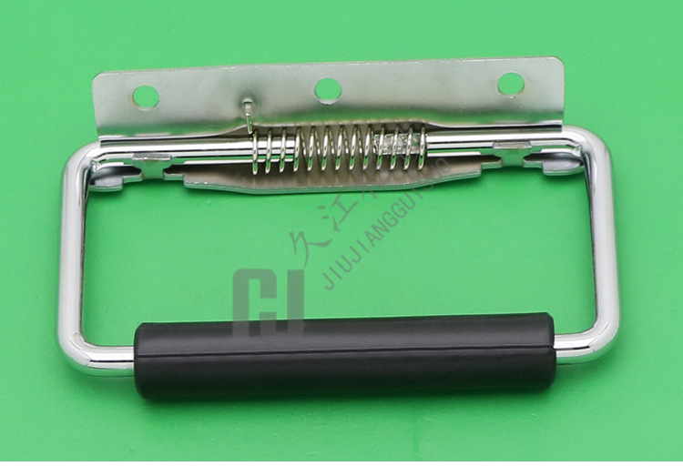 ls504-1自动回位拉手 304不锈钢弹簧折叠提手 工业把手配电箱门