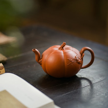 紫砂壶泡茶壶原矿宜兴本山小红泥大南瓜红茶普洱专用单壶
