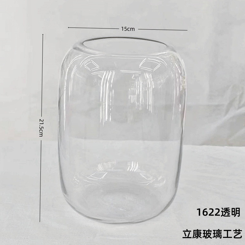 Creative Transparent Glass Vase Hydroponic Flowers Fish Tank Micro Landscape Landscaping Hotel Home Glass Vase Decoration