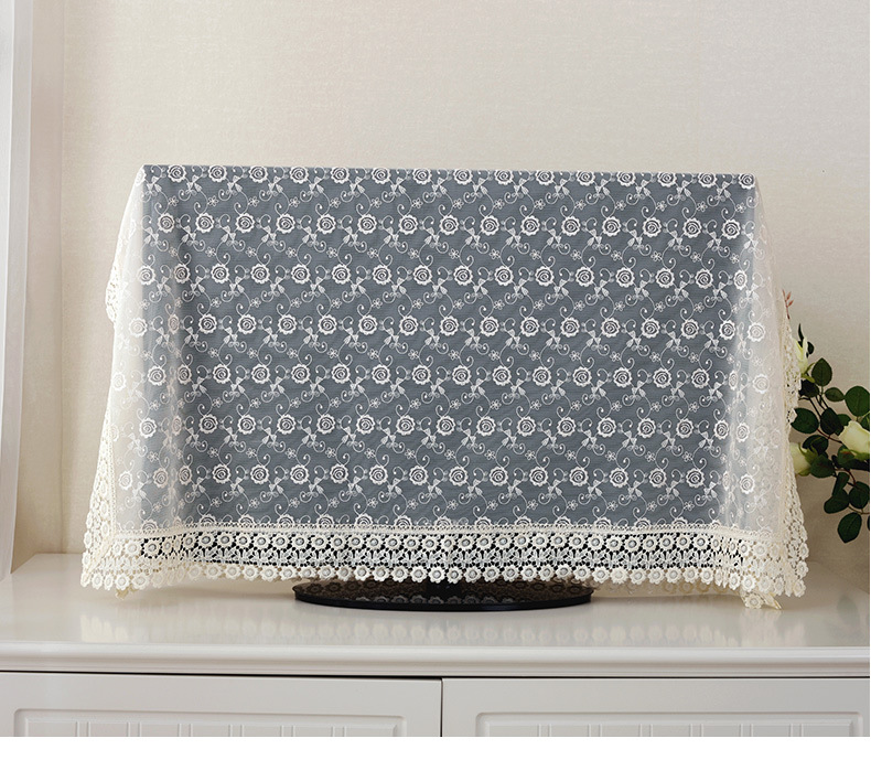 电视罩新款新中式电视机布盖巾现代简约欧式蕾丝电视盖布