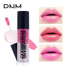 DNM三色冰淇淋奶油唇彩西瓜色粉色显色易上色炫彩唇釉 跨境专供