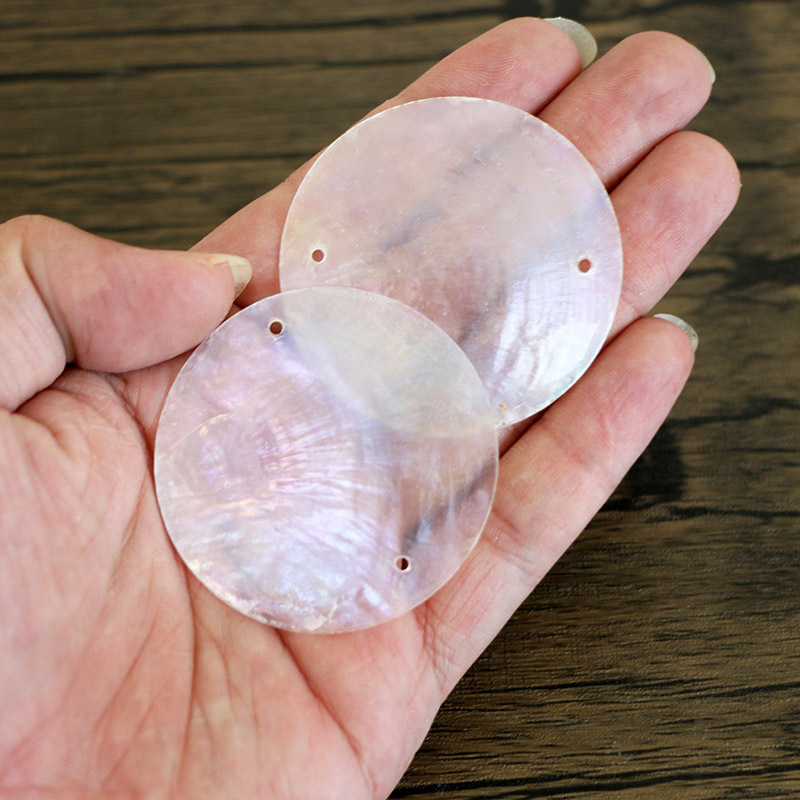 厂家直销镜贝天然透明贝壳薄片贝壳风铃灯饰工艺品菲律宾镜贝