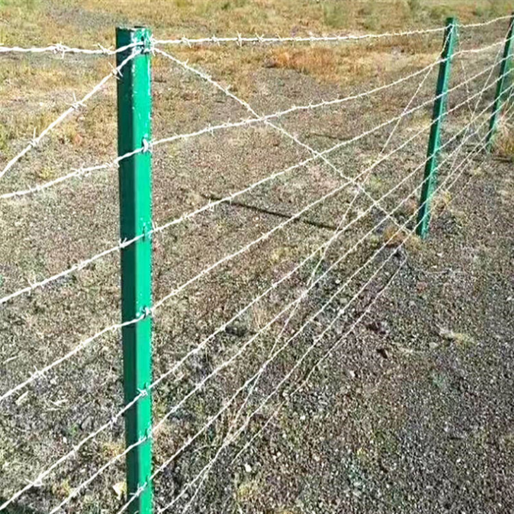 螺旋型刺绳铁蒺藜防盗铁丝网篱笆 单股防爬防盗防护刺绳网