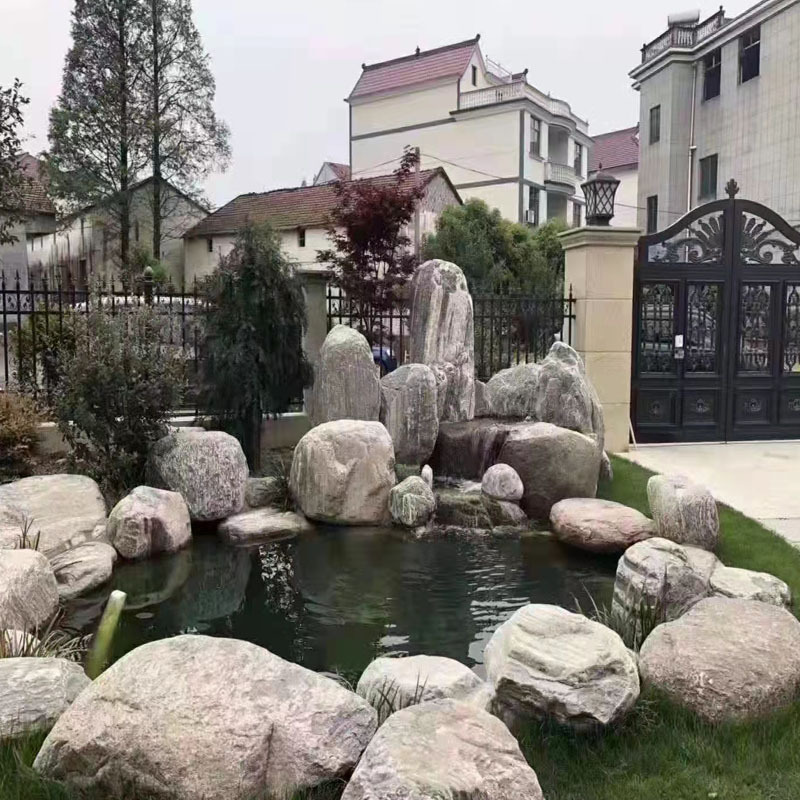 置石 河冲石 厂家批发草坪绿地景观园林摆放泰山石驳岸石