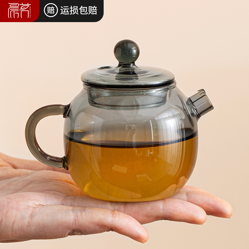 日式玻璃泡茶壶精致迷你小号单壶一人用单人专用透明功夫茶具套装