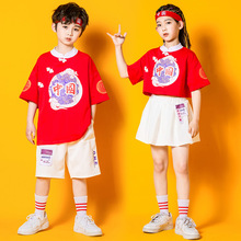 儿童演出服中国风幼儿园毕业班服女小学生啦啦操拉拉队运动表演服