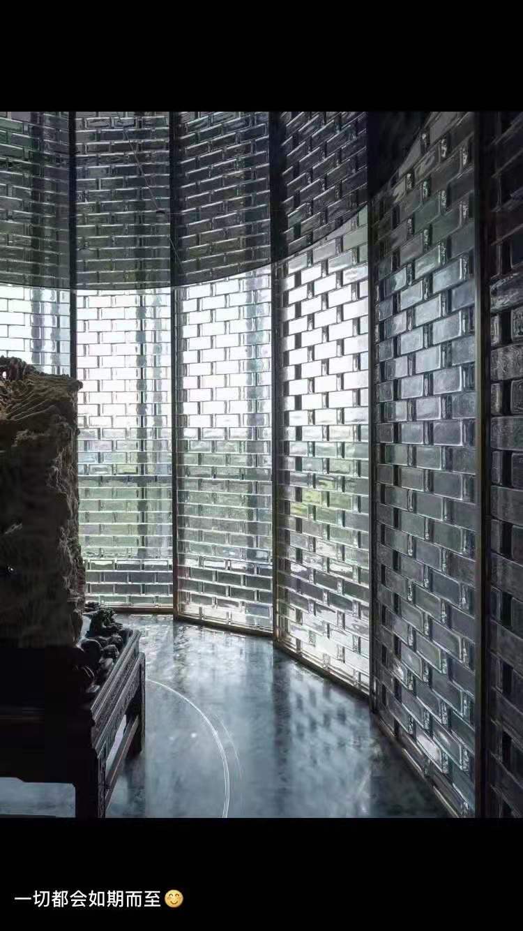 方形透明水晶砖现货热熔实心玻璃砖背景墙景观墙 可