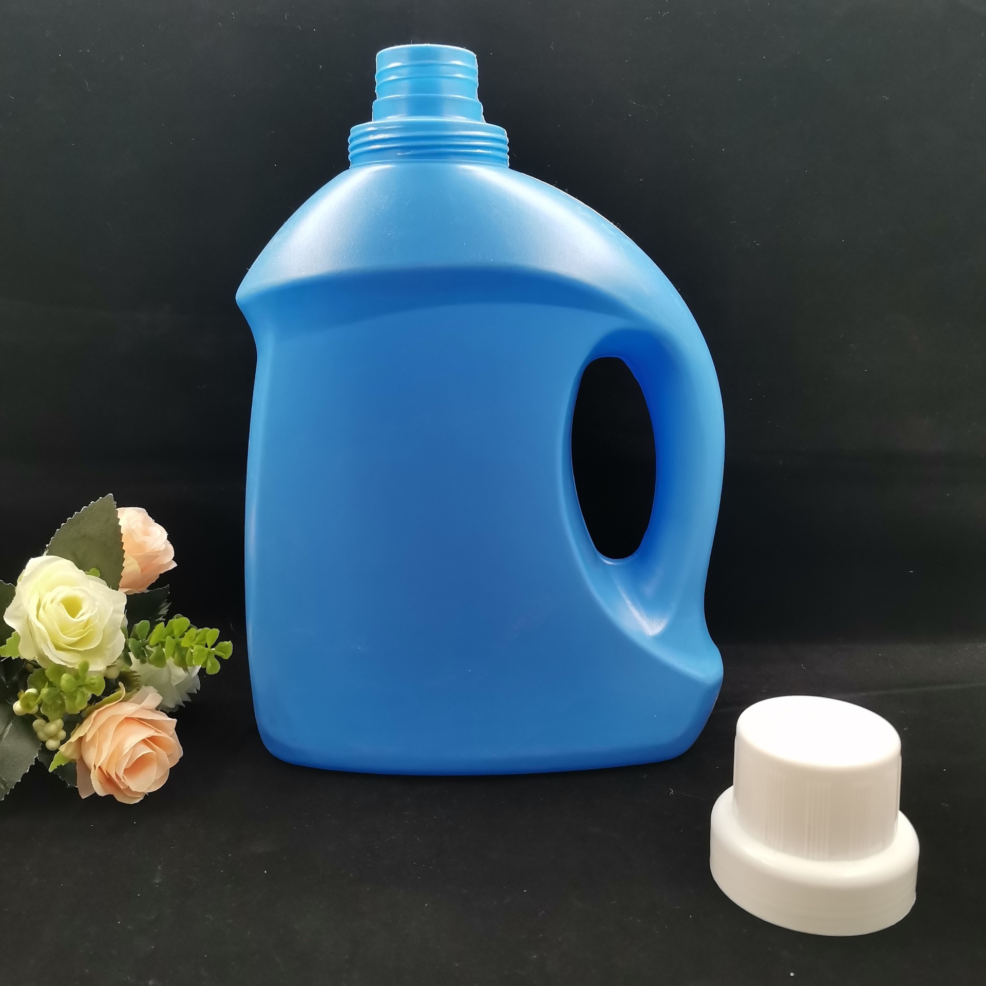 2升3升洗衣液瓶蓝色pe塑料洗衣液替换装瓶泡泡水瓶柔顺剂洗调剂桶