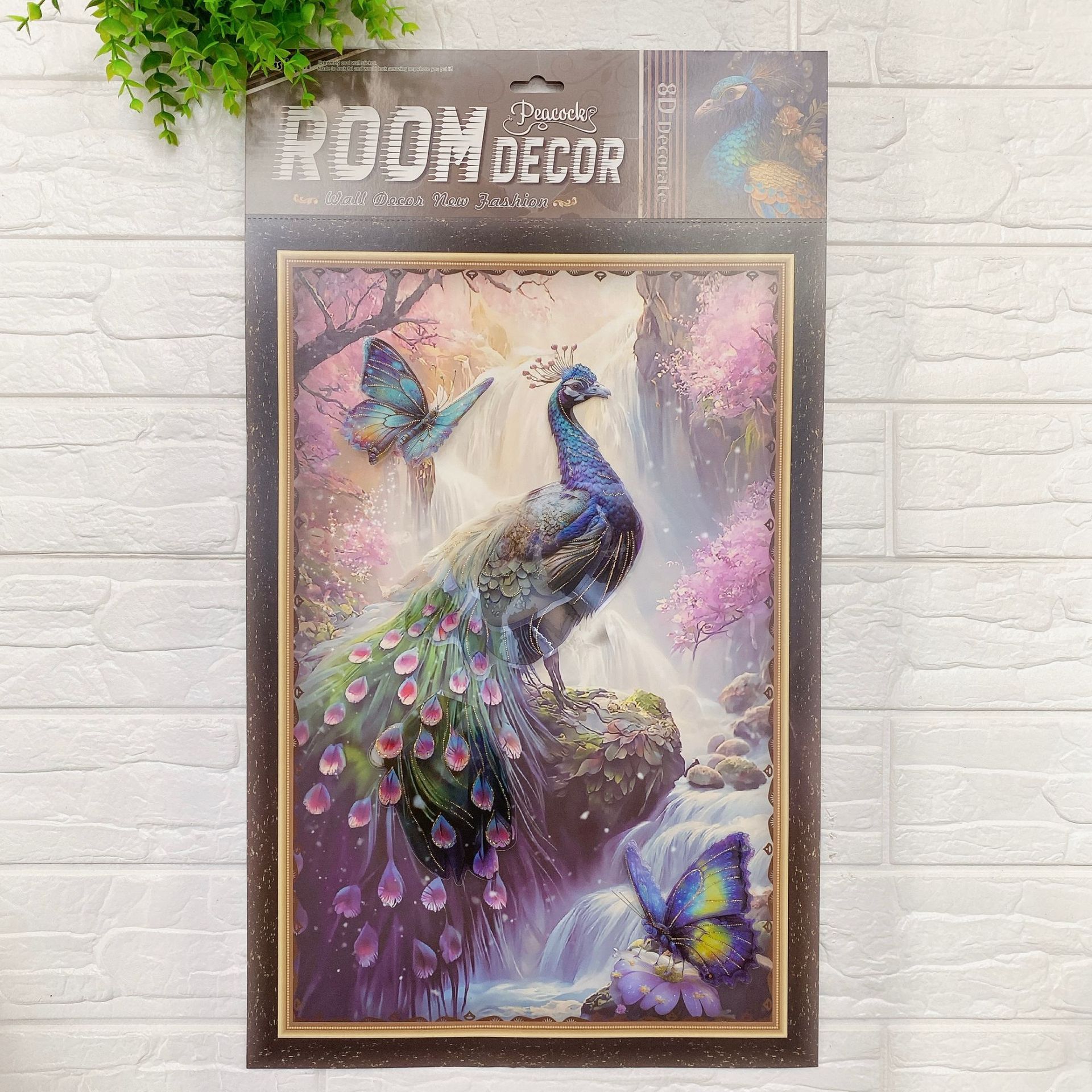 Peacock Three-Dimensional Decoration Stickers 3d Three-Dimensional Layer Wall Stickers Series Living Room Bedroom Home Three-Dimensional Decoration Stickers