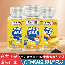 DHA藻油核桃油50粒装香橙口味凝胶糖果支持一件代发