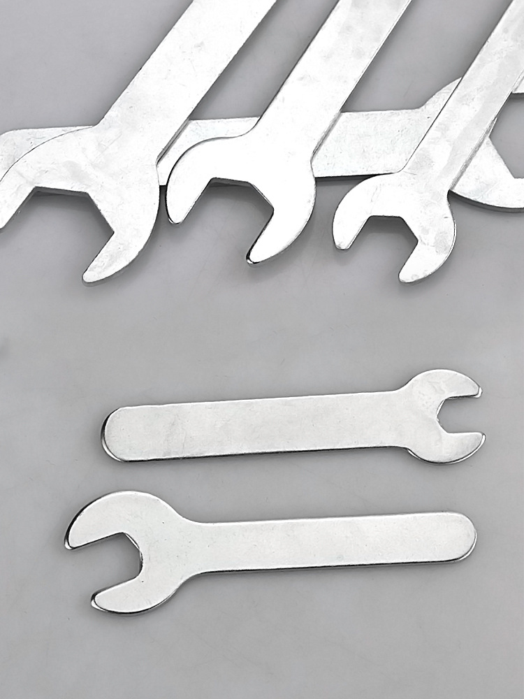 超薄外六角简易扳手家用家电六角开口单头呆头死扳手一次性小扳手