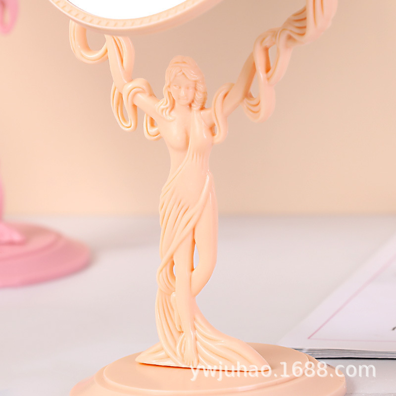 Manufacturers Customize Korean Style Double Mirror Cosmetic Mirror Desktop Double-Sided Makeup Mirror Cute Princess Mirror Fashion Table Mirror