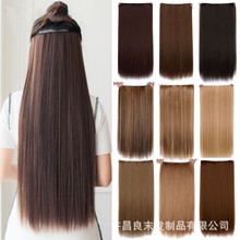直发片假发女接发片一片式发片五卡假发片仿真发丝隐形无痕长直发