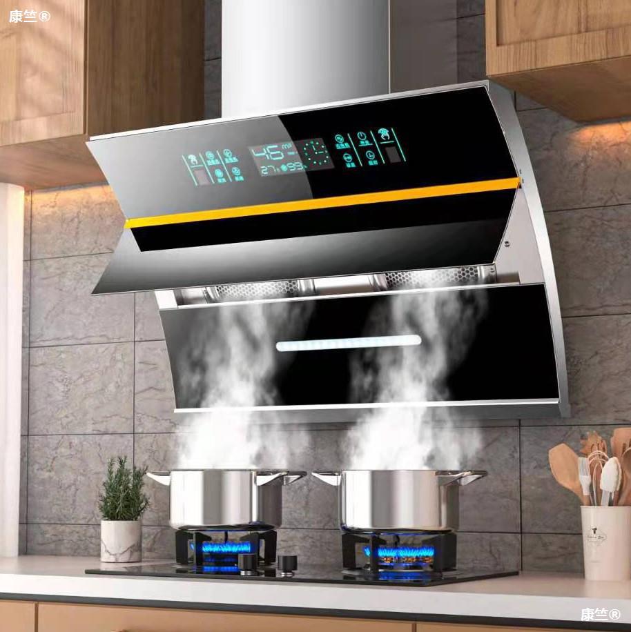 好太太双电机抽油烟机厨房家用侧吸式大吸力油烟机燃气灶套餐组合