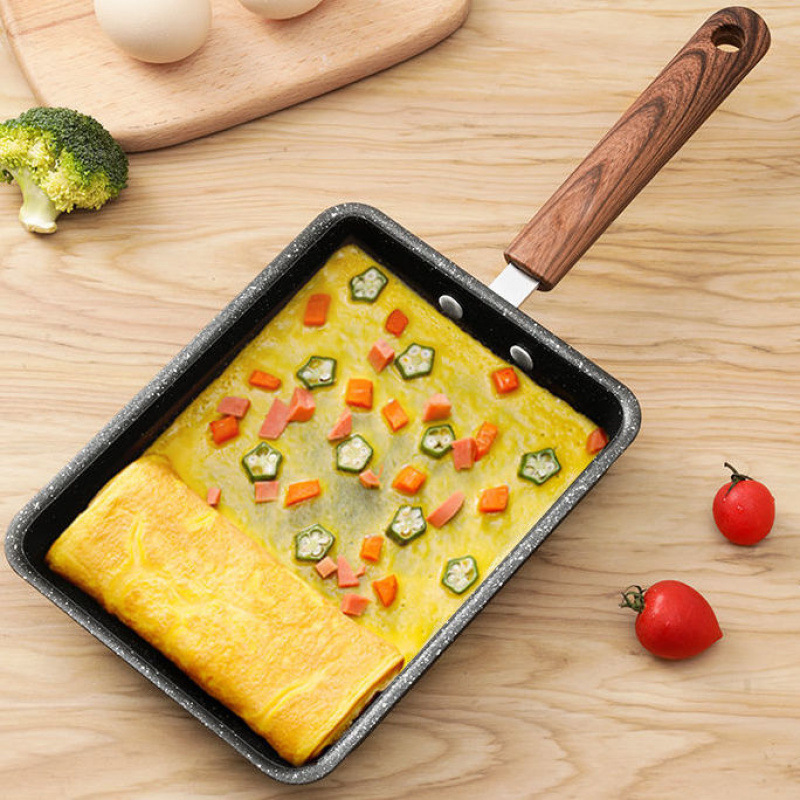 新款日式玉子烧方形煎锅煎厚蛋卷长方形锅早餐机多功能通用