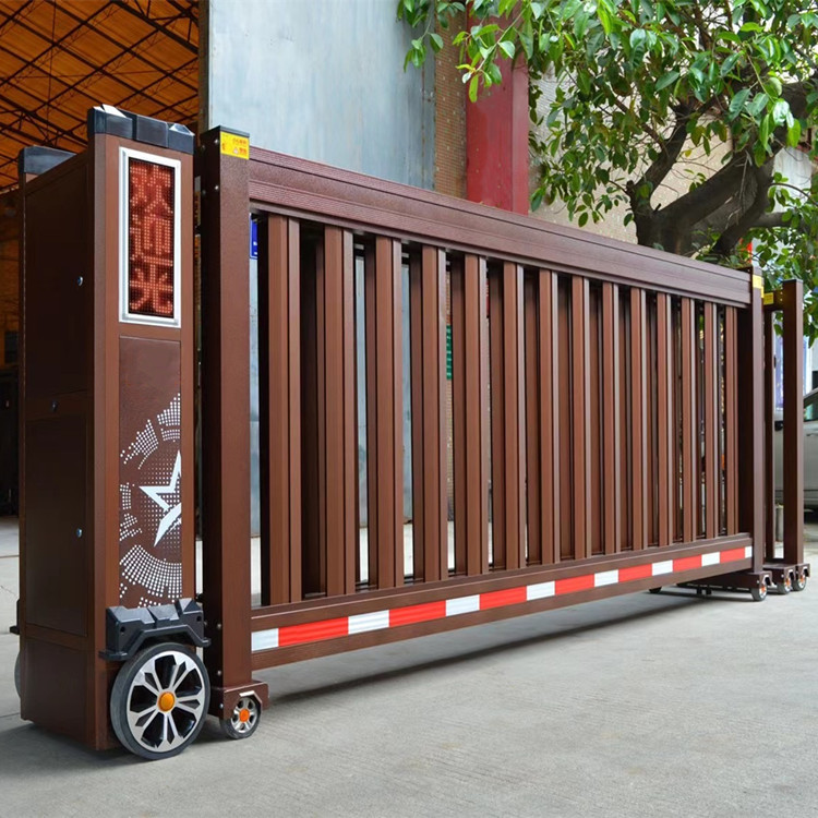 0成交8831米厂家批发 伸缩门 工厂电动门 学校大门 不锈钢伸缩闸 电动