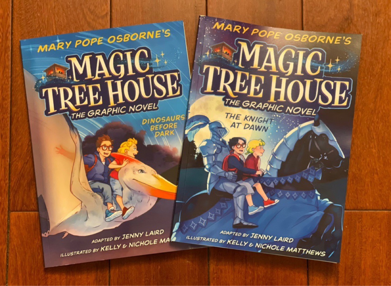 magic tree house graphic novel神奇树屋漫画大字版大开2册1周发
