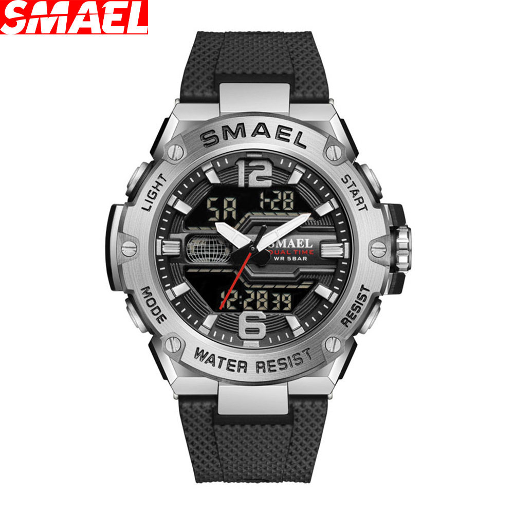 smael斯麦尔新品手表 多功能登山游泳防水男士手表直播一件代发