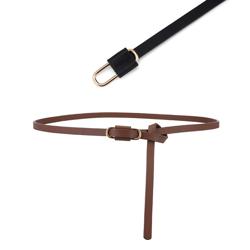 2023 New Fashion All-Match Simple Clothing Belt Ladies Decoration Dress Suit Thin Belt Factory Direct Sales