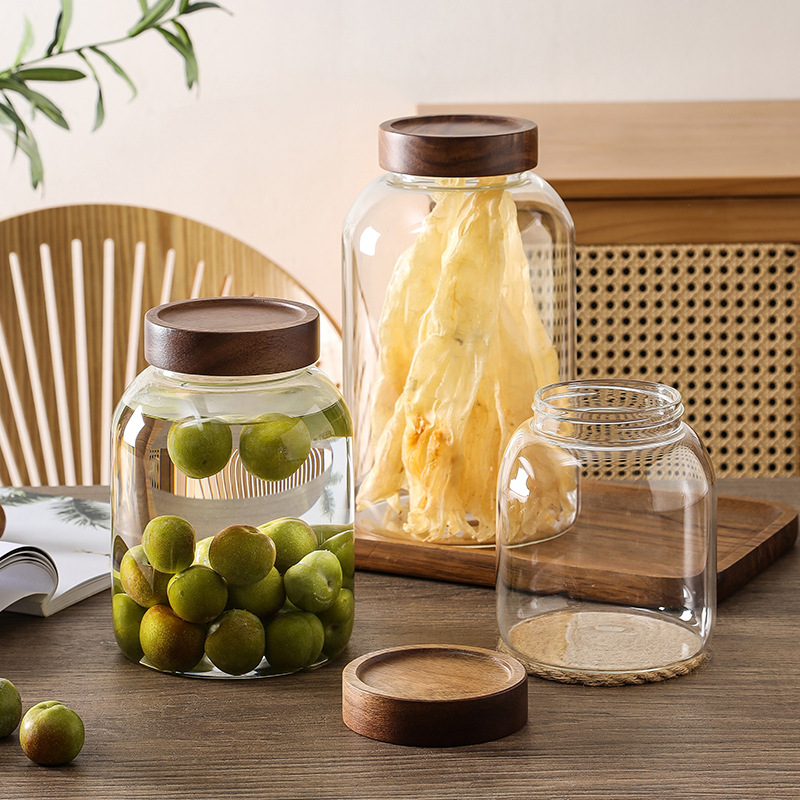 泡酒玻璃瓶密封罐梅子青梅酒酿酒罐泡果酒专用酒瓶罐子干果储物罐