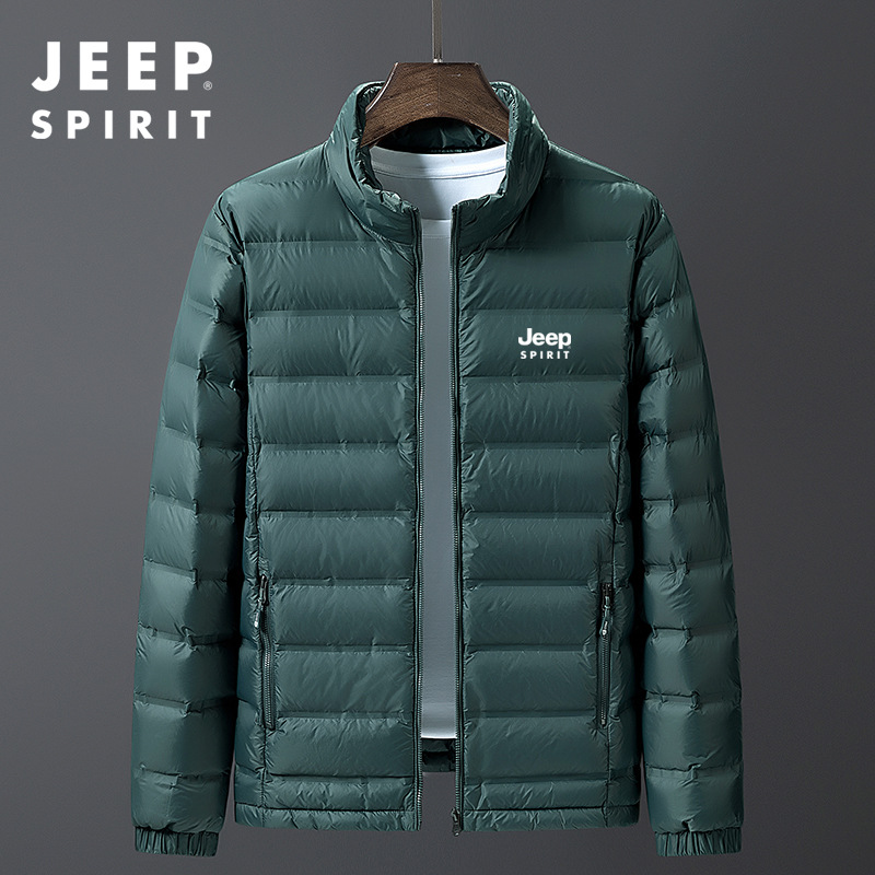 2023秋冬新款男士羽绒服潮流百搭立领羽绒衣鸭绒加厚保暖外套男