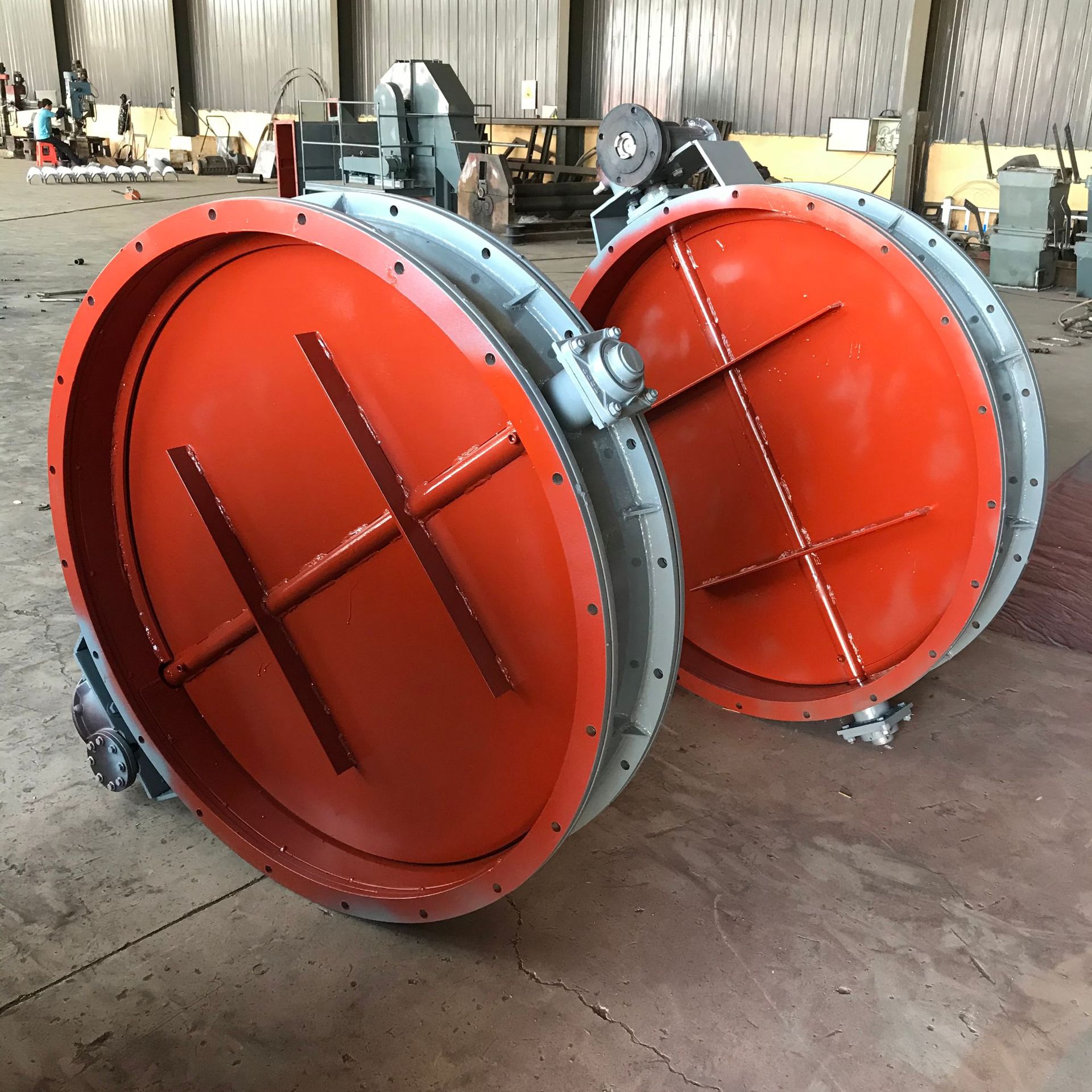 手动对夹通风蝶阀 带密封圈通风阀门耐高温不锈钢开关调节阀