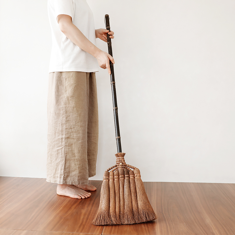 14y天然棕扫把簸箕套装单个扫帚扫地笤帚扫木地板长柄大扫把-阿里巴巴