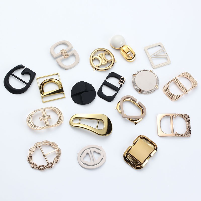 乐福鞋扣 女鞋装饰扣 五金装饰扣 百搭鞋花鞋链配件 豆豆鞋配件