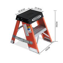 稳耐werner  SSF02CN 玻璃钢梯蹬 0.5米工业级二步梯宽踏板绝缘梯