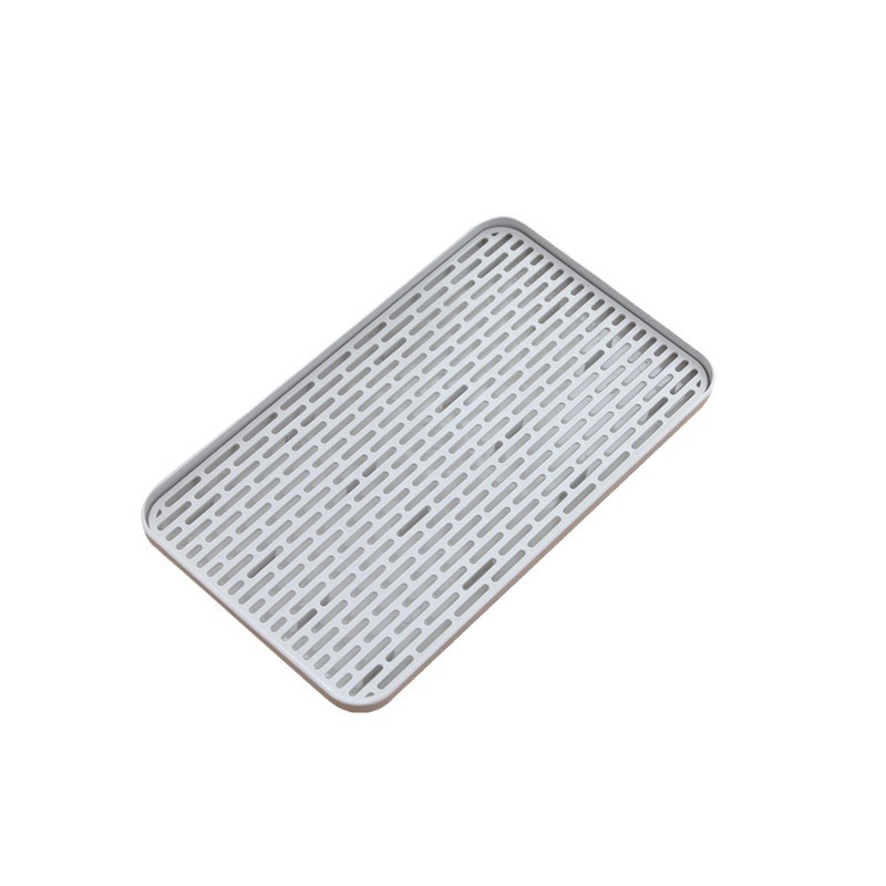 Creative Water Filter Tray Household Double Deck Draining Plate Tray Draining Tea Tray Kitchen Dish Rack Water Cup Tableware Storage