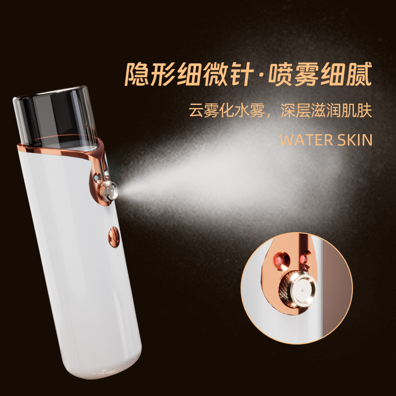 New Oxygen Injection Skin Spray Household Facial Moisturizing Handheld Portable Charging Nano High Pressure Spray Beauty Oxygen Injection Skin Spray