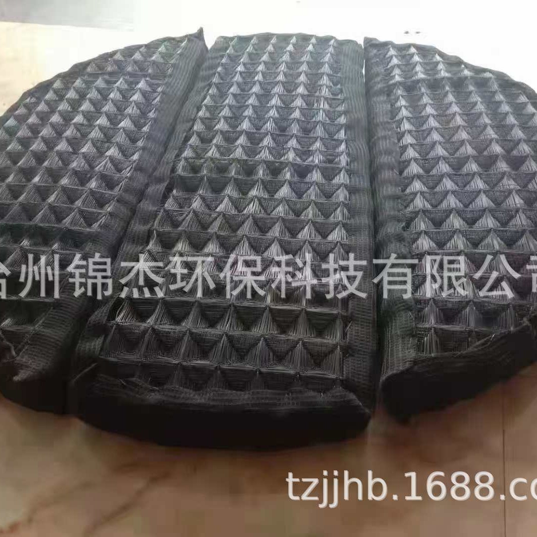 耐酸碱聚丙烯金字塔除雾网高效PP丝网除沫器多层宝塔网气液过滤网