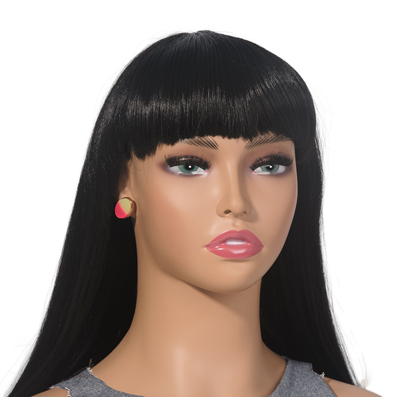 假发模特头 欧美头模 耳环项链展示半身支架带肩膀mannequin head