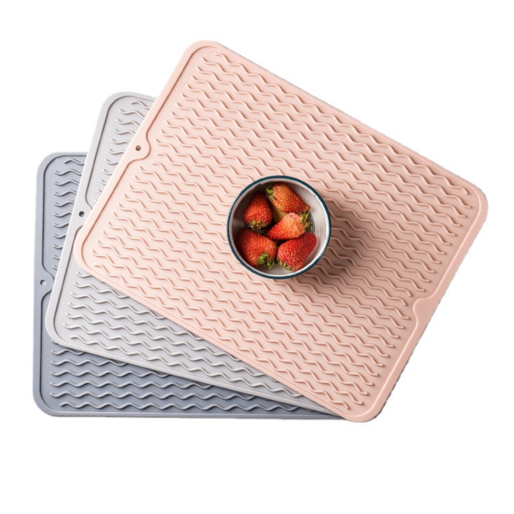 硅胶沥水垫桌面菜板防滑垫家用防烫锅垫底座隔热菜垫餐桌盘垫