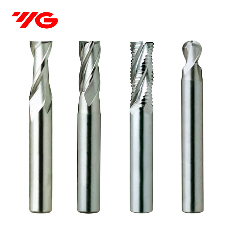 42成交71支韩国yg铣刀 e2682公制2刃白钢锥度平底立铣刀cnc中心数控