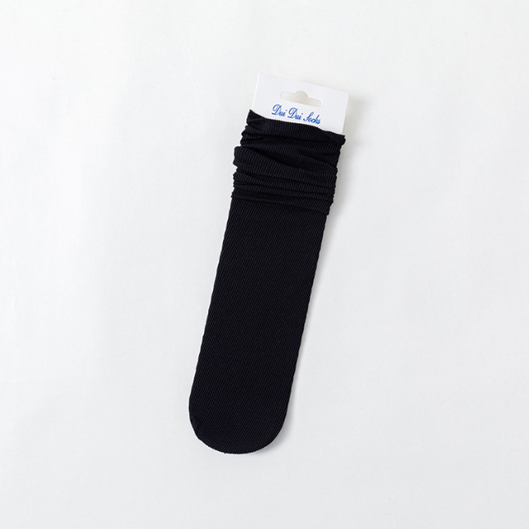 Ice Socks for Women Wholesale Summer Thin Mid-Calf Length Socks Black and White Bunching Socks for Women Ice Silk Socks Summer Long Socks