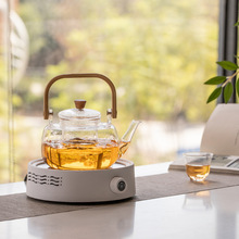 玻璃煮茶壶电陶炉加热烧水壶家用茶壶专用茶具小型煮茶器套装煮茶