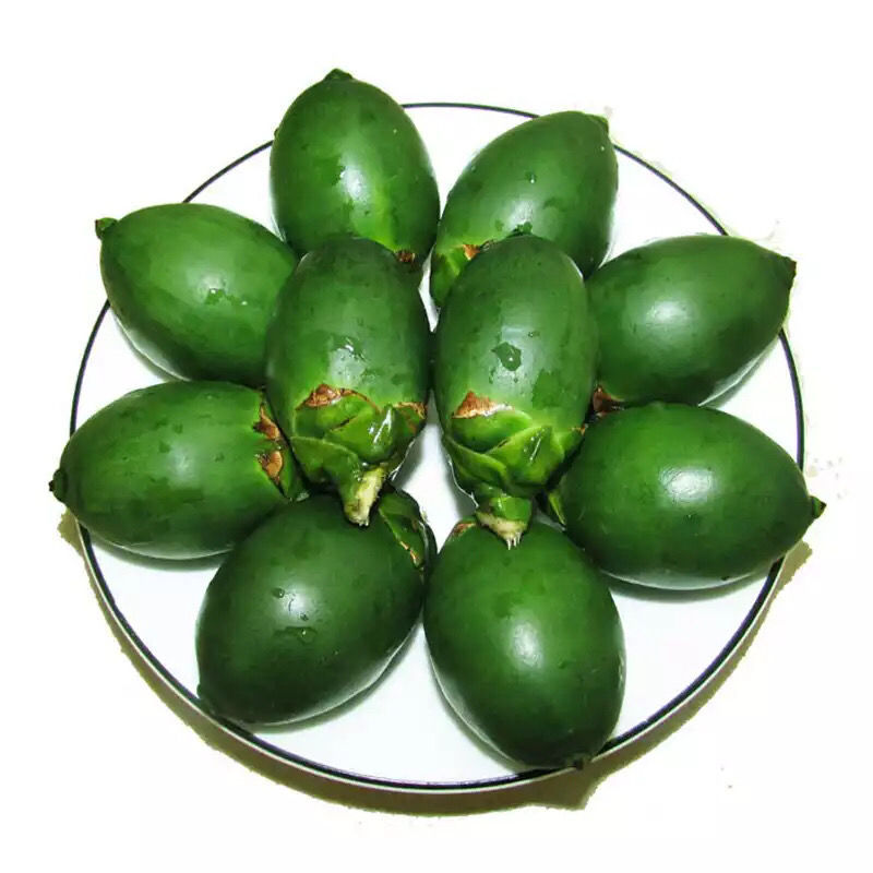 海南青槟榔生果乐东陵水槟榔新鲜槟榔现摘50克装生槟榔带配料包邮