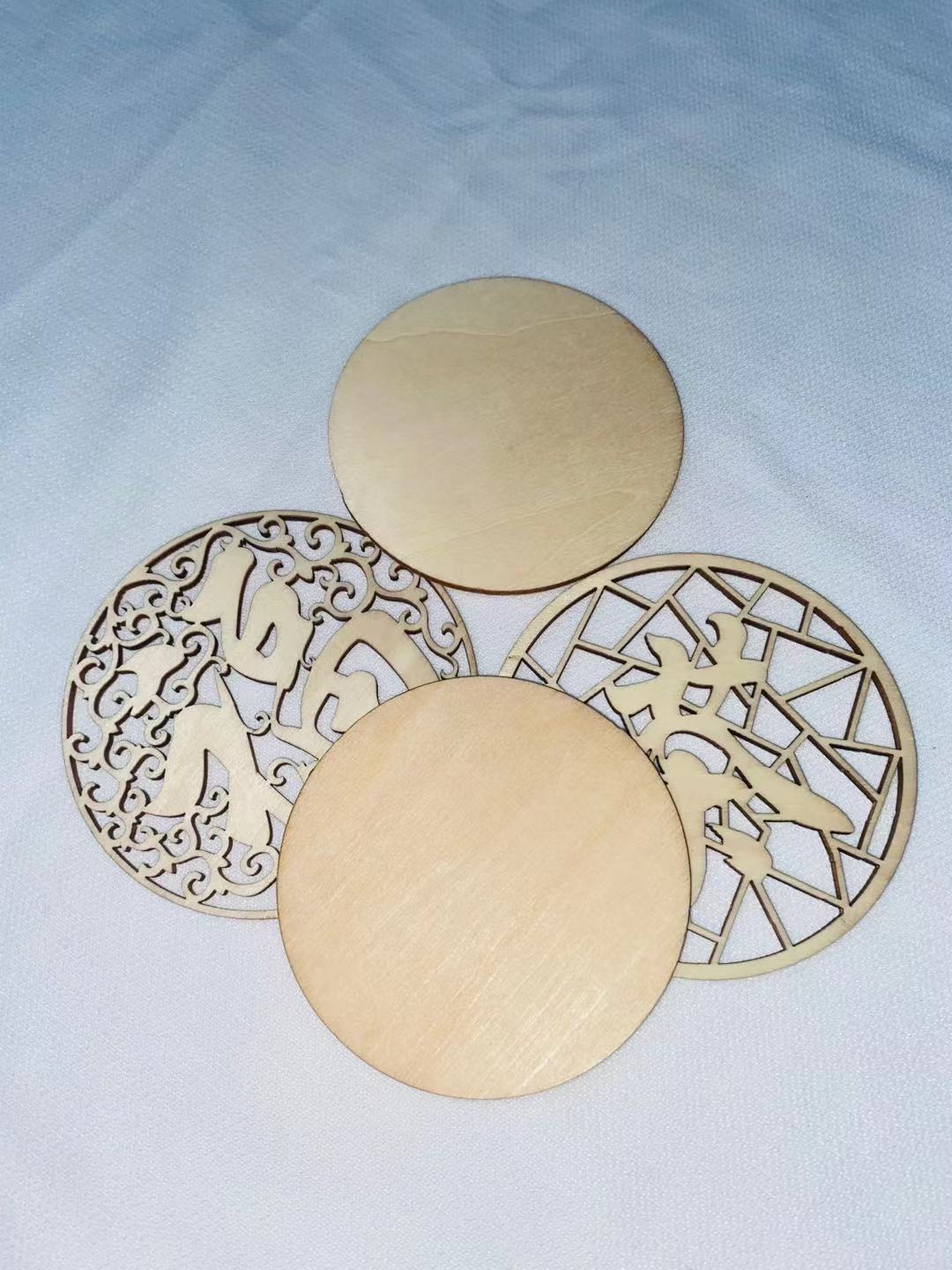 diy木质镂空祝福文字挂牌吉祥文字雕刻木片装饰挂件厂家供应批发