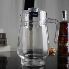 1.6L家用透明玻璃大容量凉水壶冷水壶凉水杯扎壶果汁壶大肚饮料壶