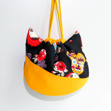 跨境可爱小众设计猫头包手拎小布包和风少女系妈咪包杂物包收纳包