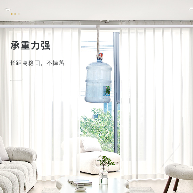INS Style Simple Telescopic Rod Punch-Free Telescopic Roman Rod Clothes Hanger Bedroom Shower Curtain Rod Wardrobe Curtain Rod