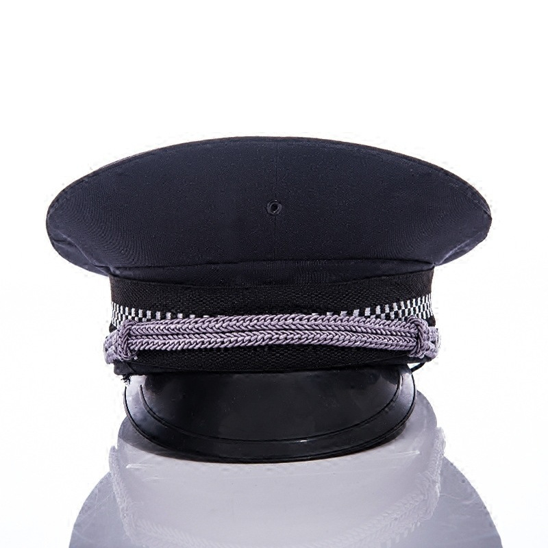 保安执勤帽男大檐帽安防作训帽安保执勤巡逻帽子夏季藏青酒店迎宾