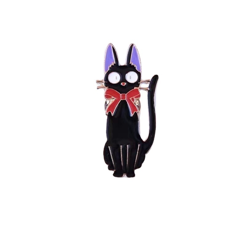 日系胸针ins 卡通动漫小魔女可爱猫合金徽章个性创意男女百搭别针