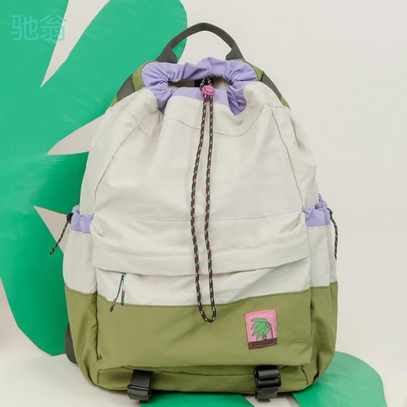 q8n云朵工厂花学家轻便双肩包束口抽绳书包户外运动登山大容量旅