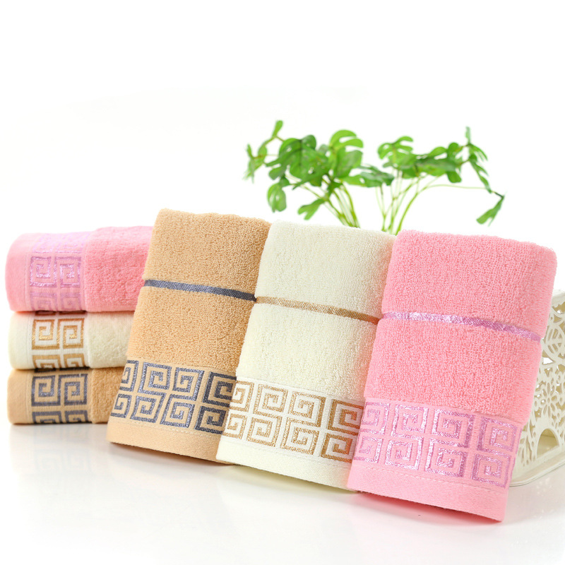 Factory Wholesale Cotton Towel All Cotton Soft Absorbent Household Adult Face Towel Gift Logo Embroidery Advertising