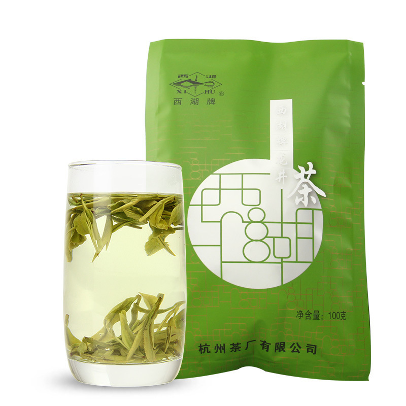 西湖牌 龙井茶叶雨前醇香100g单袋