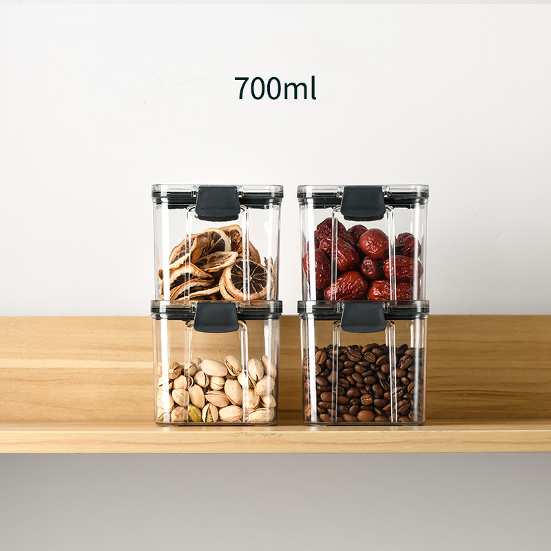 Food Grade Pet Sealed Cans Cereals Storage Box Plastic Storage Tank Coffee Pot Nuts Snack Storage Cans